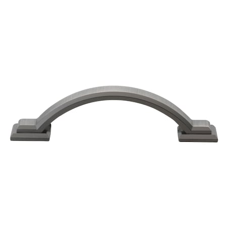 Gliderite Hardware 3 in. Center to Center Brushed Pewter Arched Square Cabinet Pull - 4355-BP, 5PK 4355-BP-5